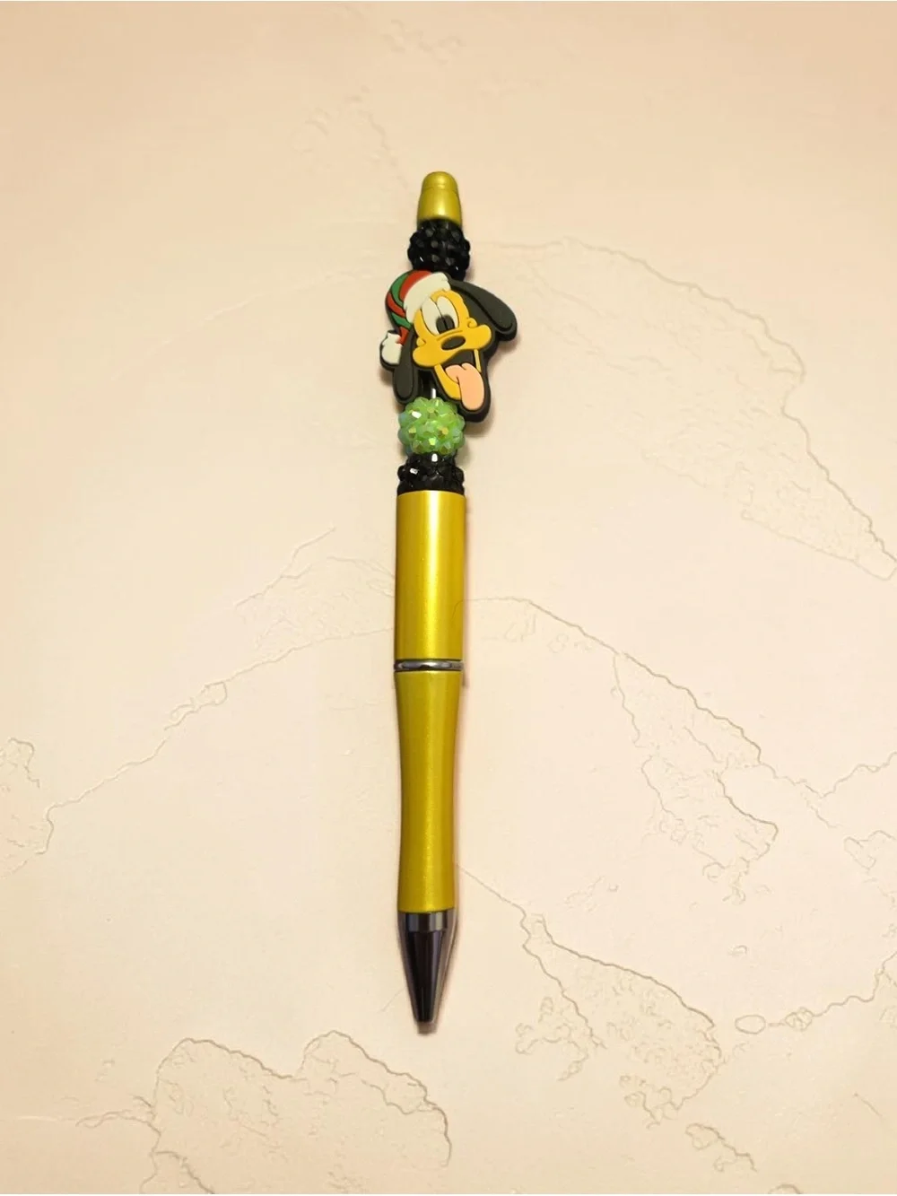 Yellow Pluto Decorative Pen with Character Accent new